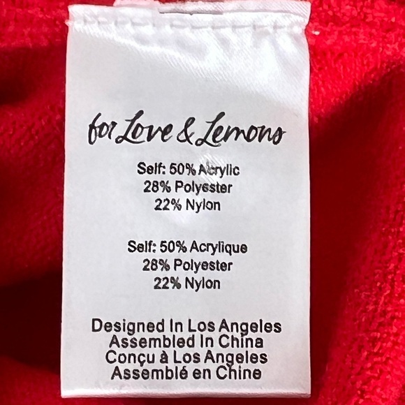 For Love And Lemons Brady Midi Skirt Red Size Small NEW NWT Wrap - Picture 8 of 14